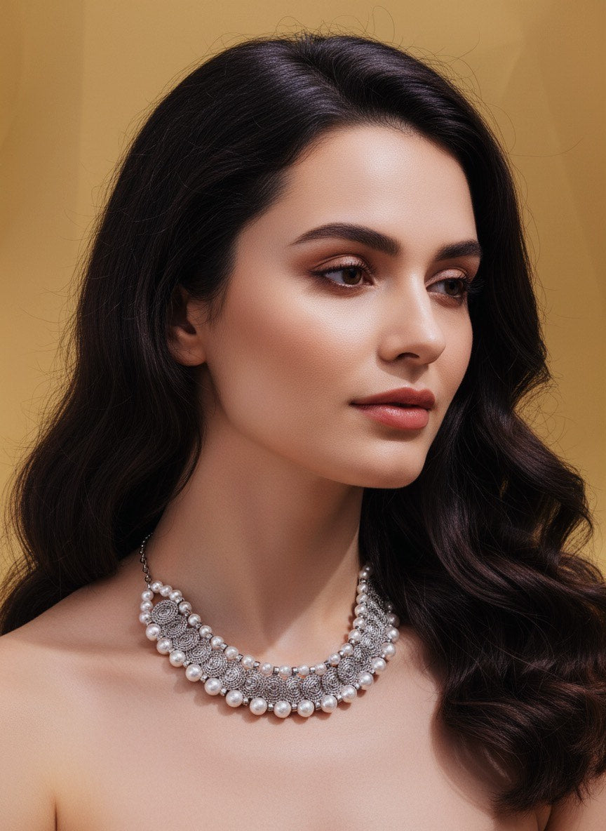 Pearl statement necklace