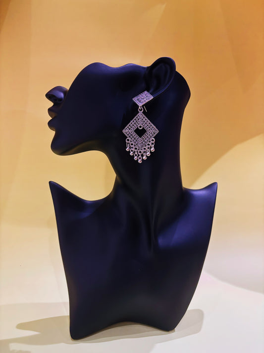 Silver Chandelier earring