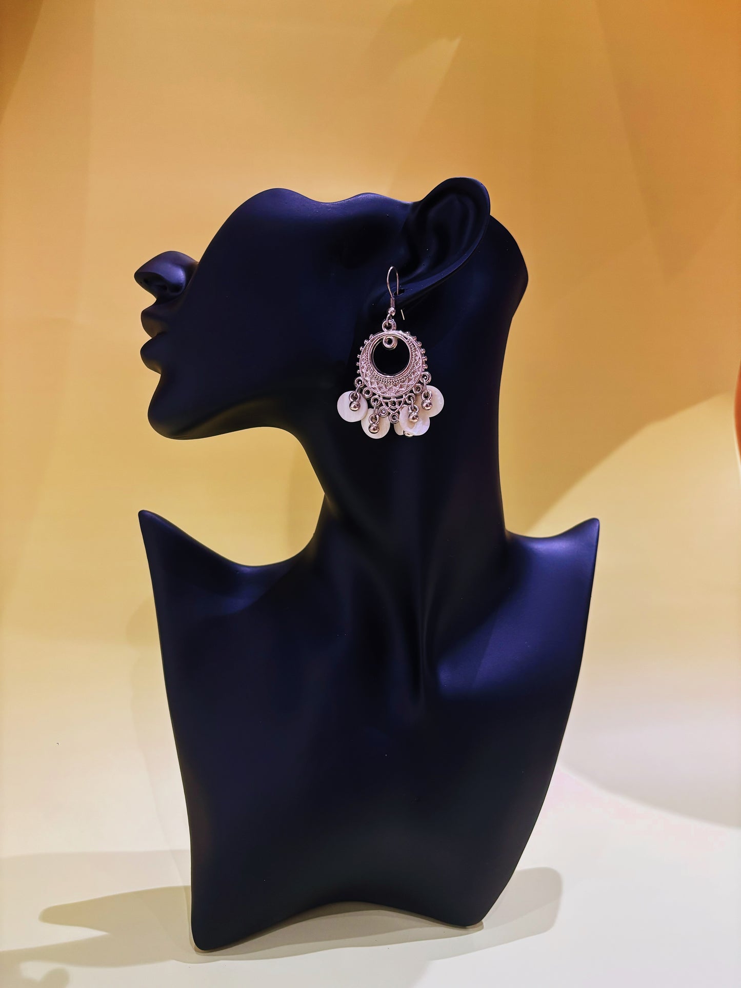 Pearl Petal Statement Earrings