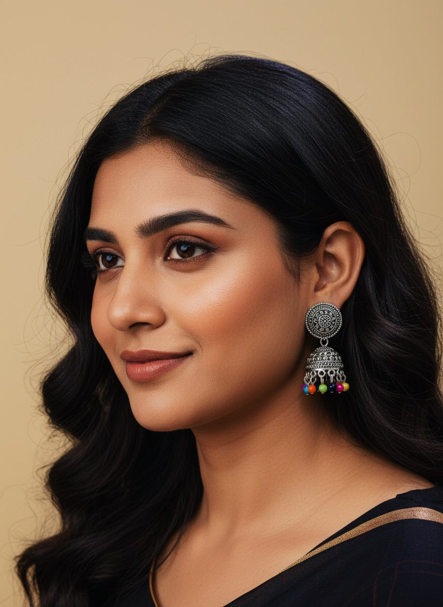 multicolor mini jhumka