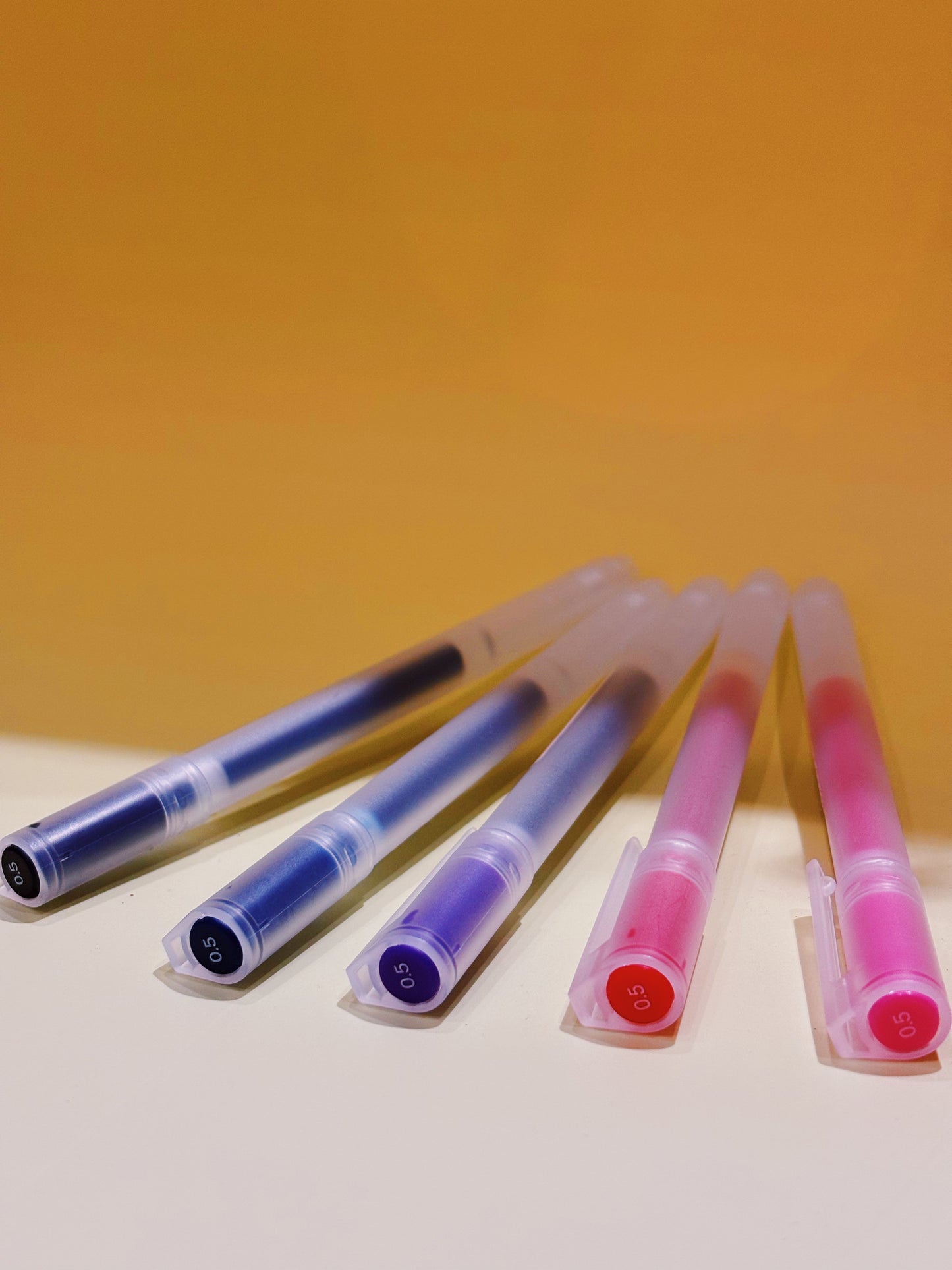 Multicolour Muji Pen Pack of 5