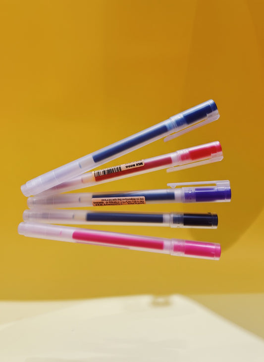 Multicolour Muji Pen Pack of 5