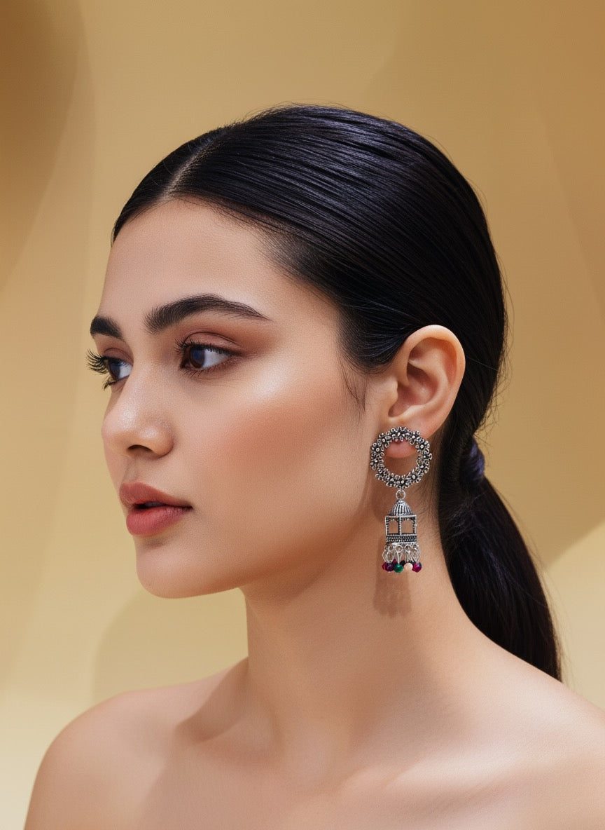 Lantern multicolour Jhumka Earring