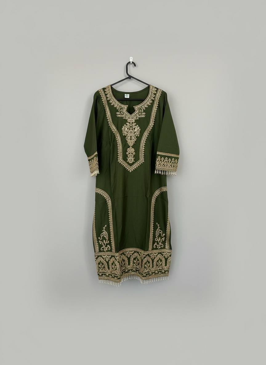 Seaweed green kurta set