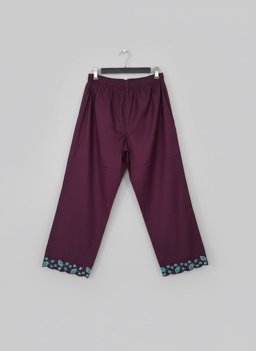 Purple and blue kurta set