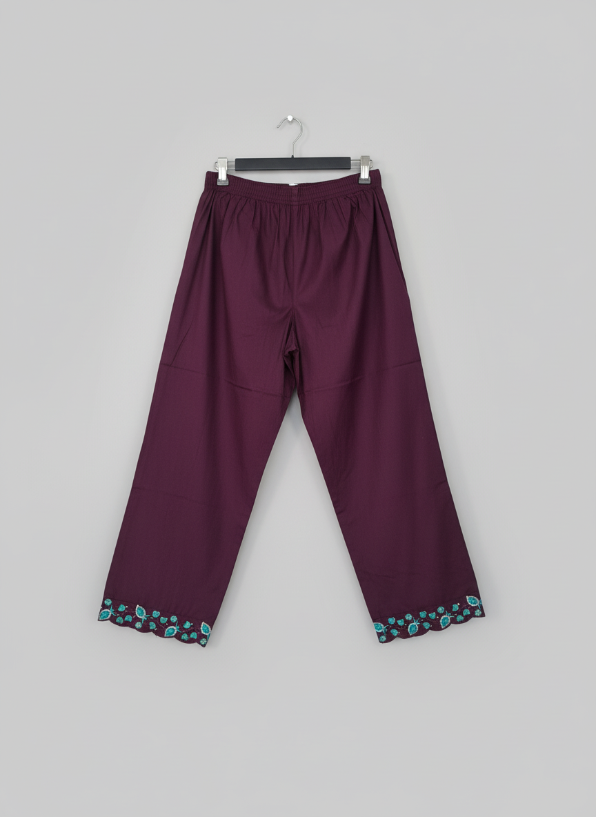 Dark purple kurta set