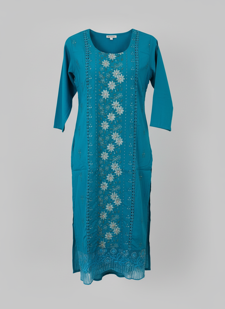 Bondi blue kurta set