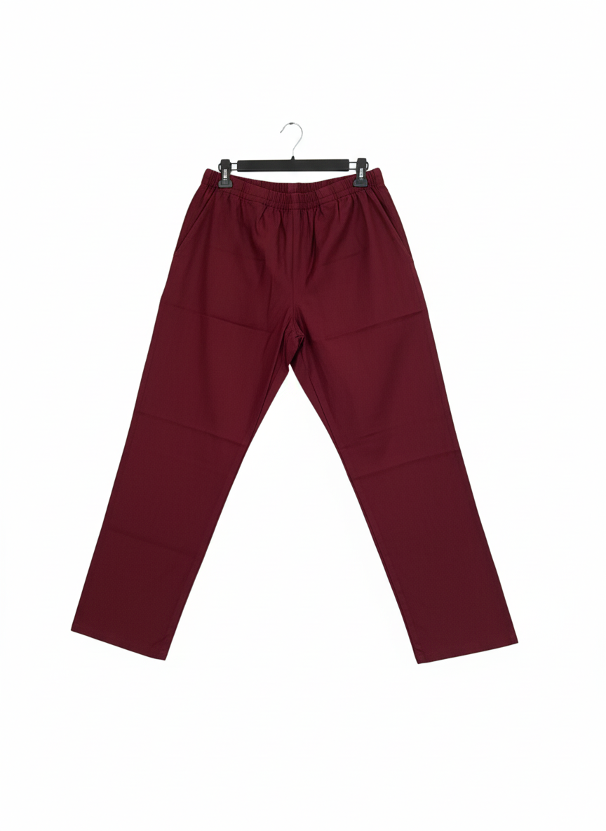 Maroon Ethnic Embroidered Set