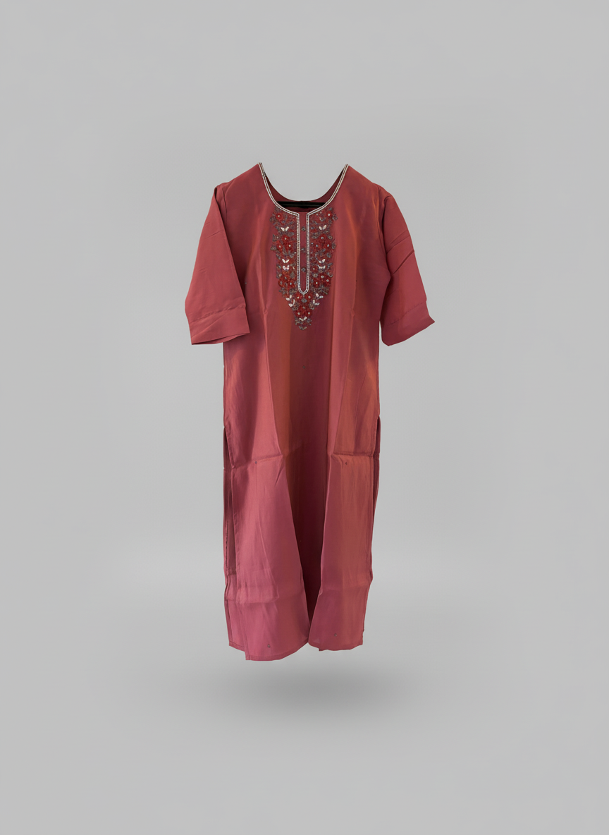 Cinnamon rose kurta set