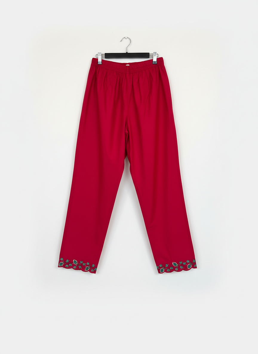 Rich carmine kurta set